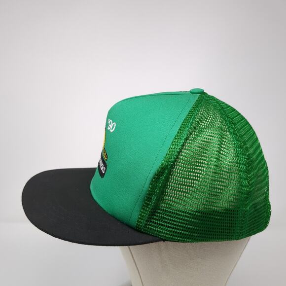 '90 The Beavers Slideback Trucker Hat Green OS Adjustable Cali-Fame Vintage - Picture 3 of 9